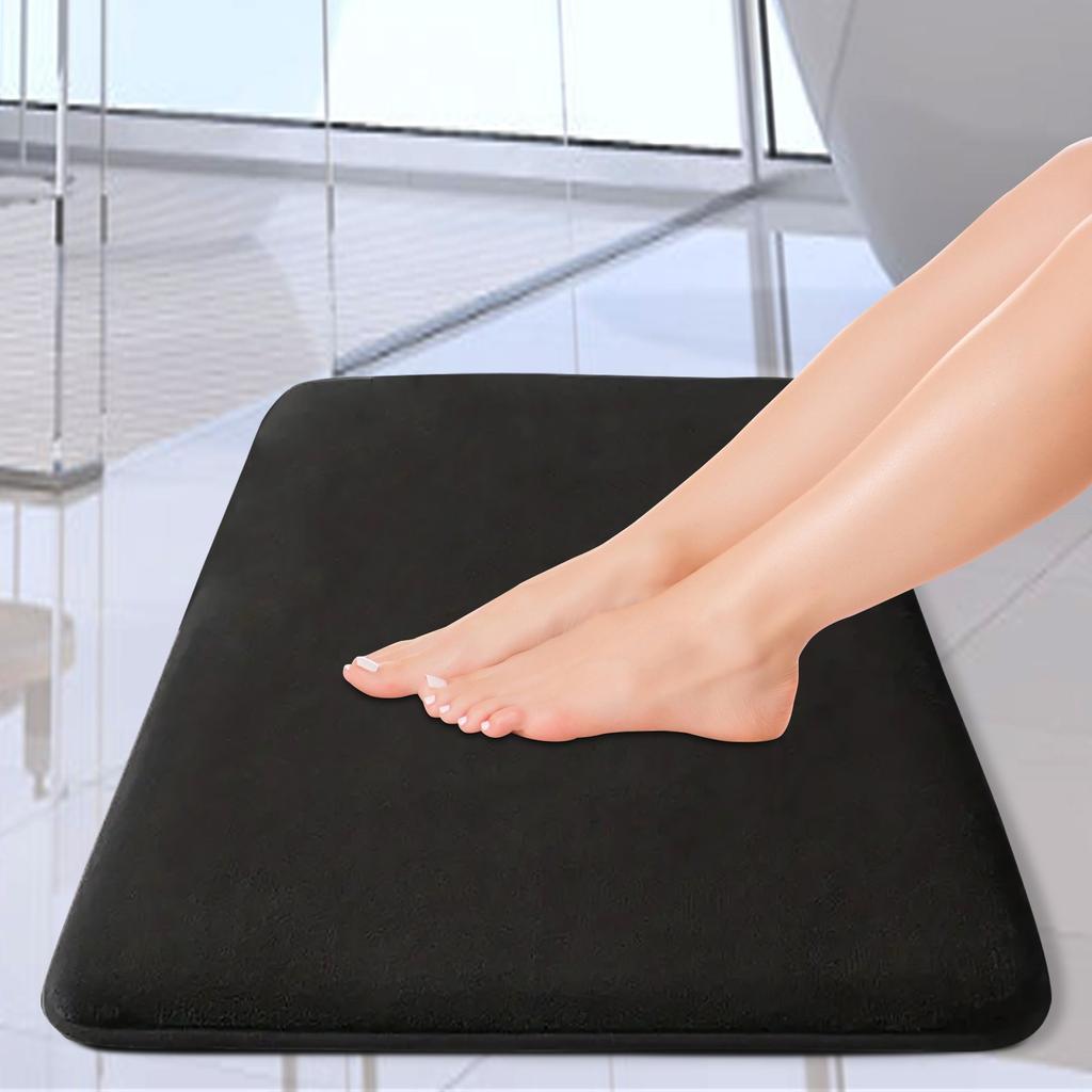 Absorbent Floor Mat Non Slip Bath Mat Anti Slip Coral Velvet Bathroom Floor Mat Rectangular Door Mat Home Decoration