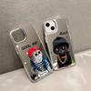 Cute kitten mobile phone case apple 15pro mirror case iphone14pm anti-drop 12 protective case 11pro