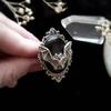 Unisex Bat Beads Faux Gemstone Pendant Necklace Finger Ring Earrings Jewelry