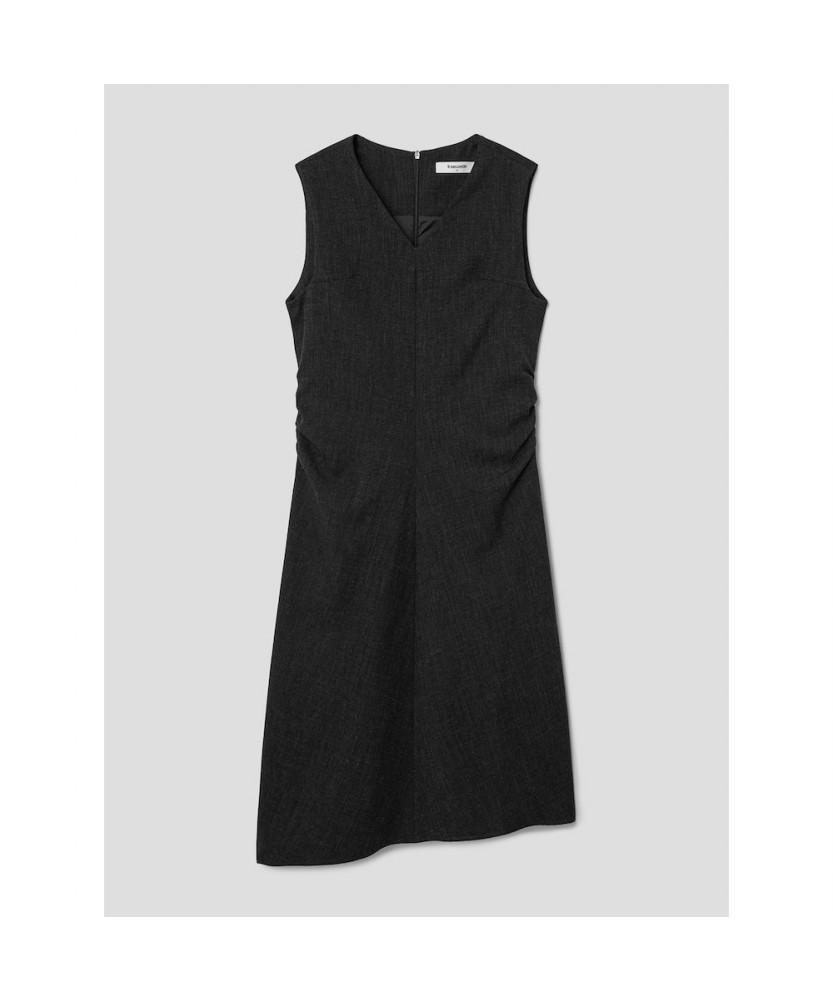 8SECONDS V-Neck Long Dress Ash