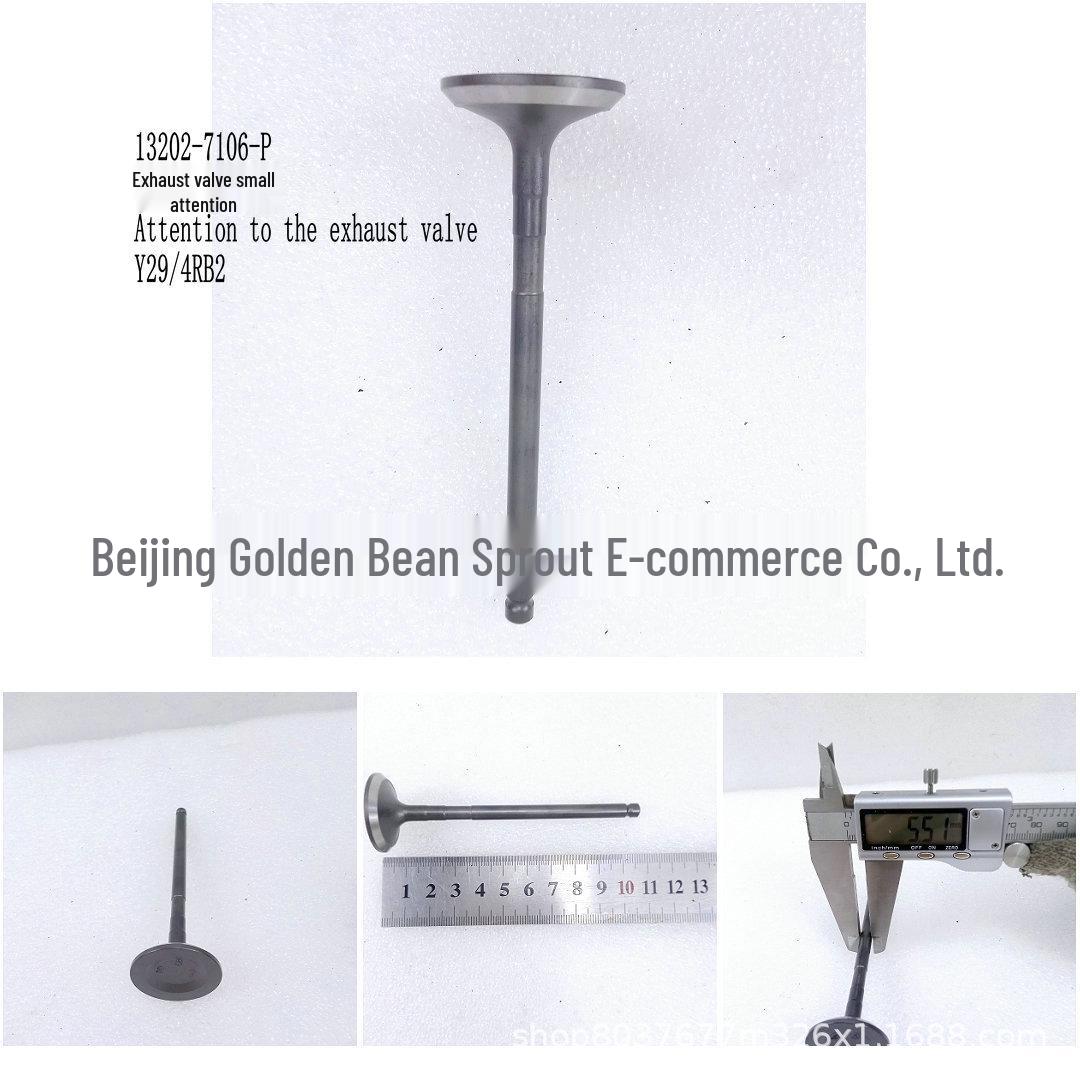 Small Exhaust Valve for Nissan Y29 4RB2 - Part No. 13202-7106-P Neutral