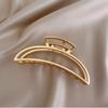 Gold Color Hollow Geometric Hair Clips Metal Hair Claw Cross Hairclip Headband Hairpin Hair Crab Women Hair Fashion Accessories