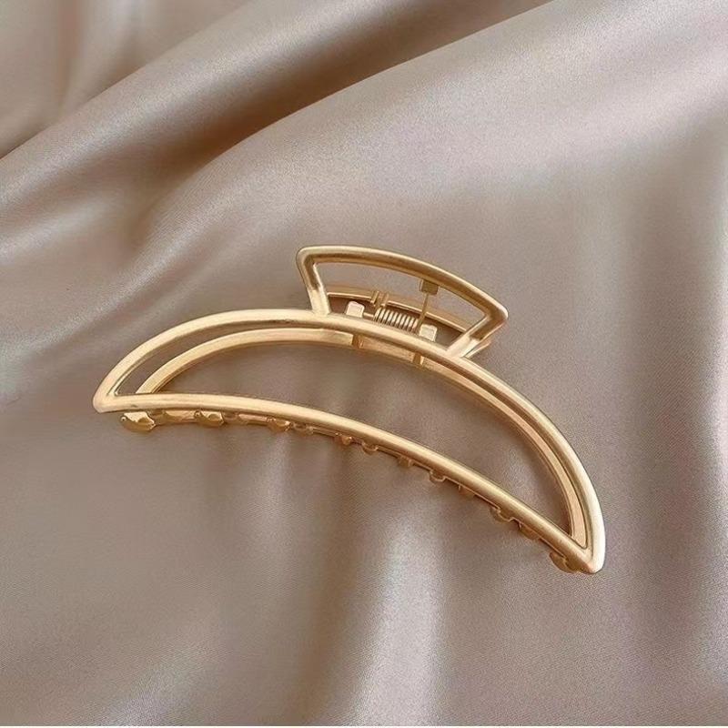 Gold Color Hollow Geometric Hair Clips Metal Hair Claw Cross Hairclip Headband Hairpin Hair Crab Women Hair Fashion Accessories