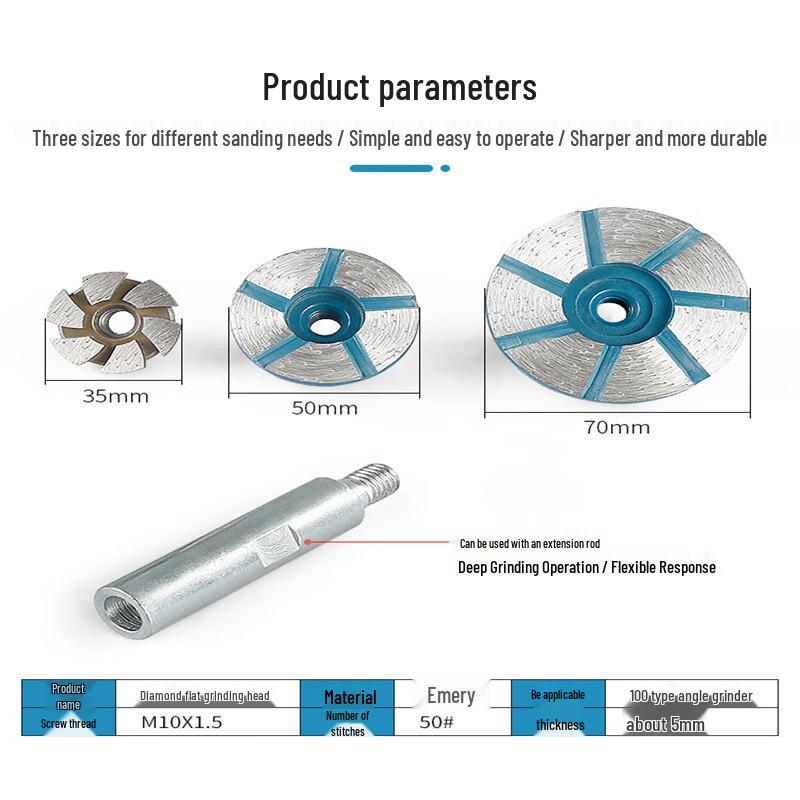 Diamond Grinding Head Set for Stone