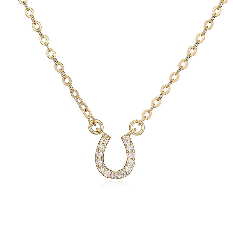 

HECHENG,Horseshoe U-shaped Pendant With Zirconia Bracelet Necklace Earrings Single Piece Collection Of Jewellery Women s Gift Other