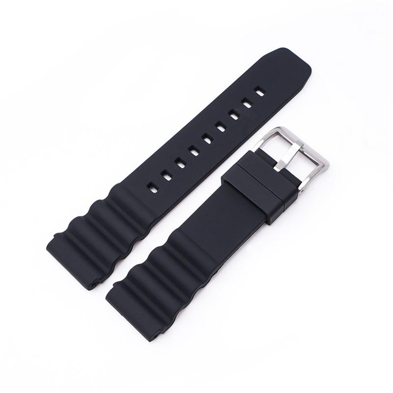 20mm 22mm Watch Band For Rolex Waterproof Diving Silicone Bracelet For Omega Seiko SKX007 SRP777J1 Sports Strap For Citizen