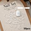 50Pcs Mini Bow Nail Charms Bulk Mix 3D Bowknot Nail Art Decoration Accessories For Diy Manicure Korean Design