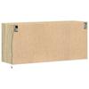 TV Wall Cabinet with LED Lighting Sonoma Oak 100 x 31 x 45 cm