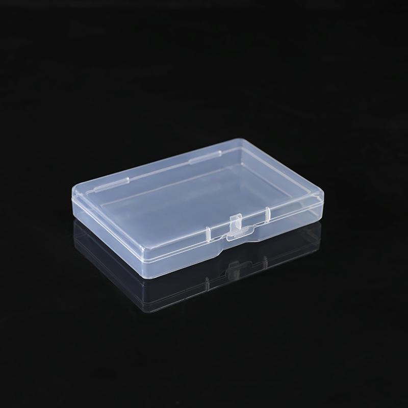 Clear Rectangular Plastic Card Holder Box