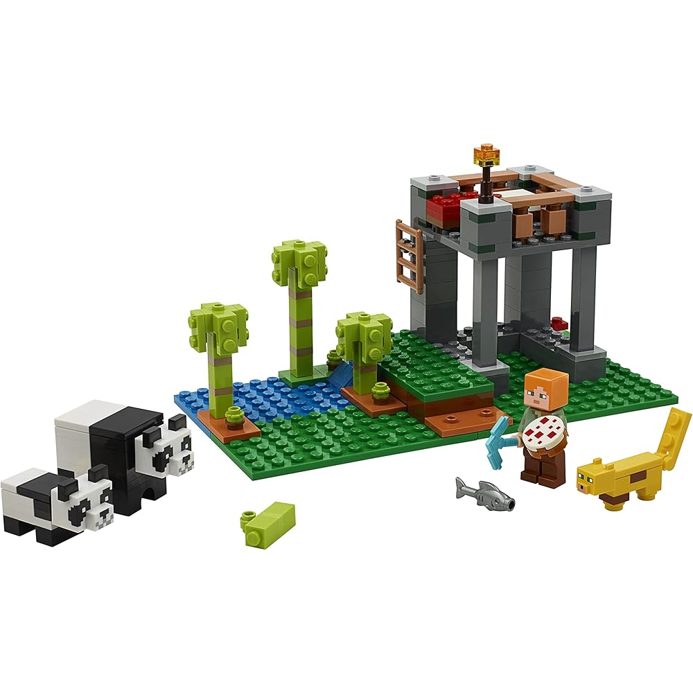 LEGO Minecraft Panda Nursery 21158 Building Blocks Toy for Kids Age 7 and Up