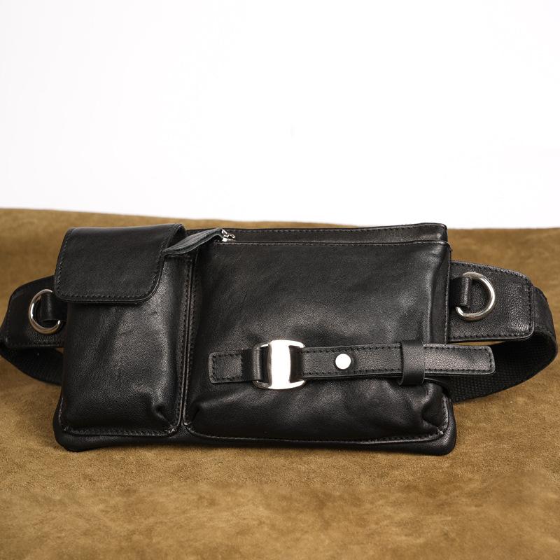 2026 Herren Bauchtasche Brusttasche Oberste Schicht Lammleder Lässige Brust Crossbody Einzel-Schulter Designer Luxus Tasche