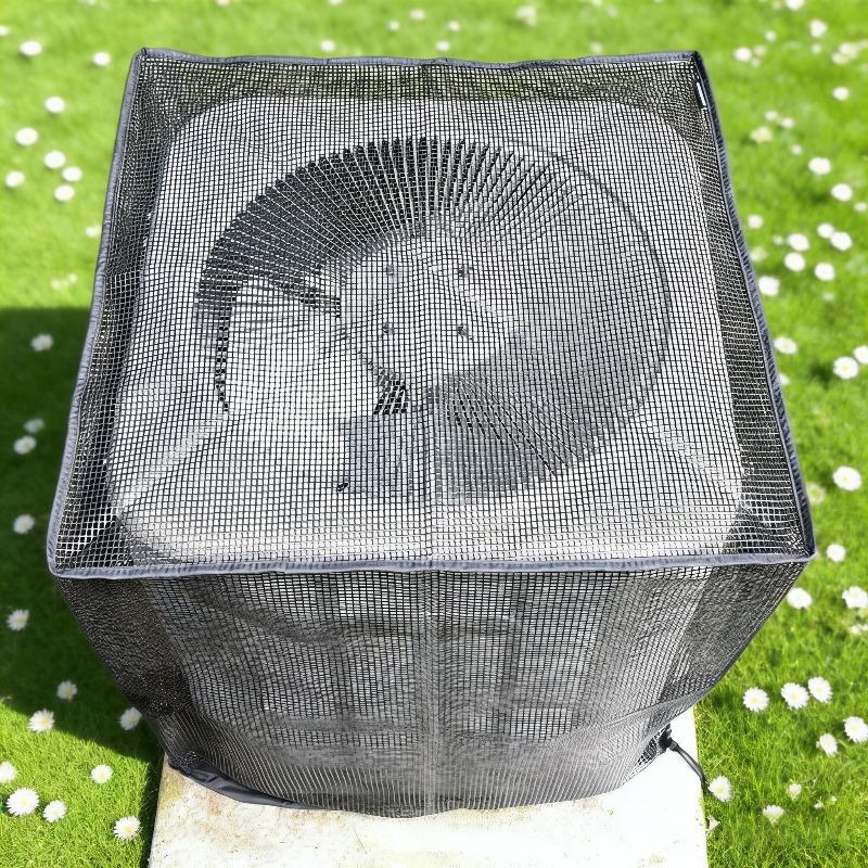 Central Air Conditioner Anti-Leaf Full Cover - Mesh Outdoor Ventilated Protective Shield