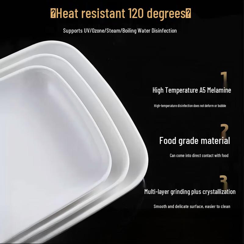 Dí Ruì Ēn A5 Melamine Commercial Serving Plate
