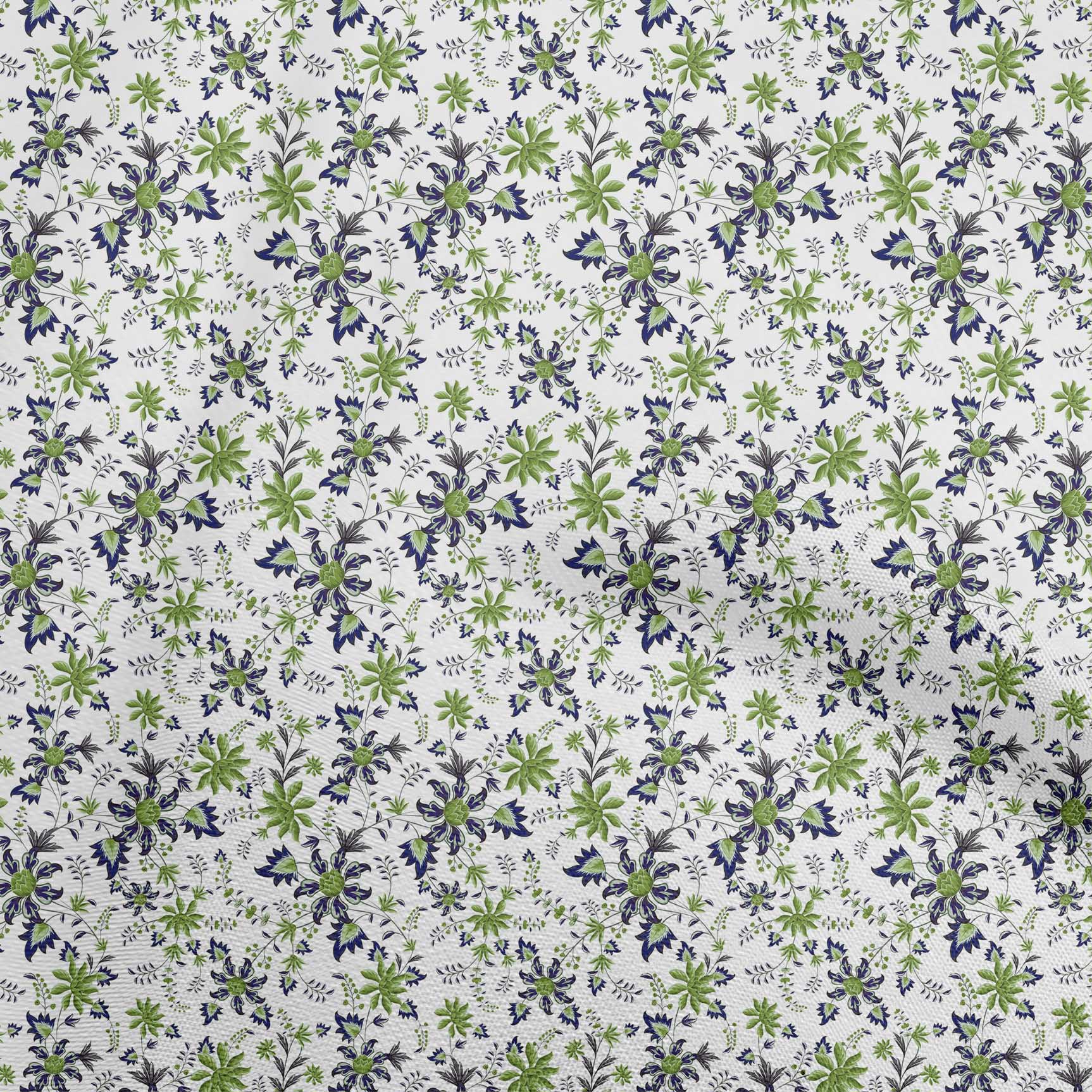 

oneOone Бавовняна гнучка світло-блакитна тканина Сукня з квітковим орнаментом у стилі Якоба Тканина з принтом Тканина у дворі 40 дюймів 42 Inch Wide - Viscose Chiffon білий