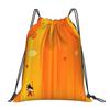 Custom DBZ Dragons Goku Ball Drawstring Bags for Shopping Yoga Backpacks Men Women Warrior Sports Gym Sackpack