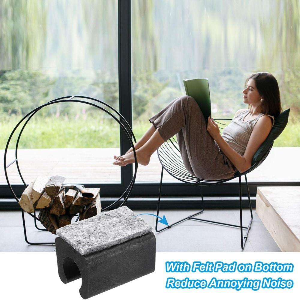 8pcs NEW with Felt Pad Chair Leg Cover Slide Smoothly No Noise Chair Leg Tips Caps No Scratches Furniture Feet Protectors Office