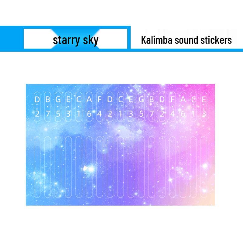 

Калімба Кольорові наклейки для нот для початківців Клавіші великого пальця піаніно