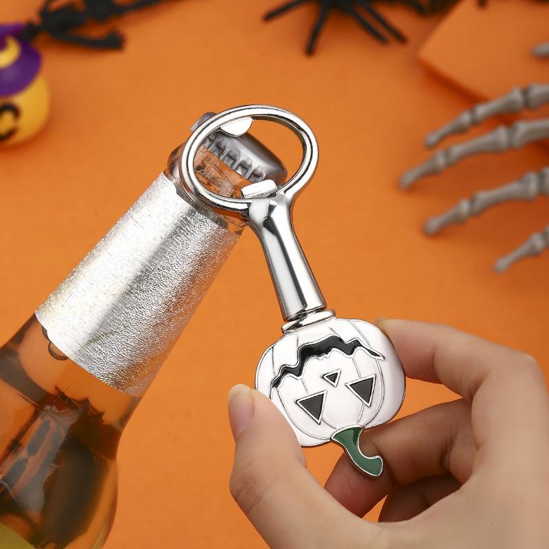 Halloween Small Gifts: Pumpkin-shaped Bottle Opener, Zinc Alloy Beer Bottle Opener