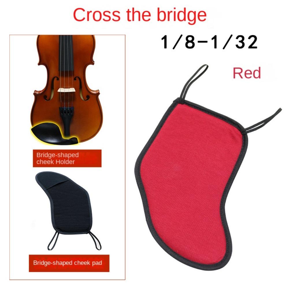 Cushion Violin Shoulder Rest Pad Cotton Fiddle Soft Cotton Cover  1/8 1/4 1/2 3/4 /4/4 Fiddle