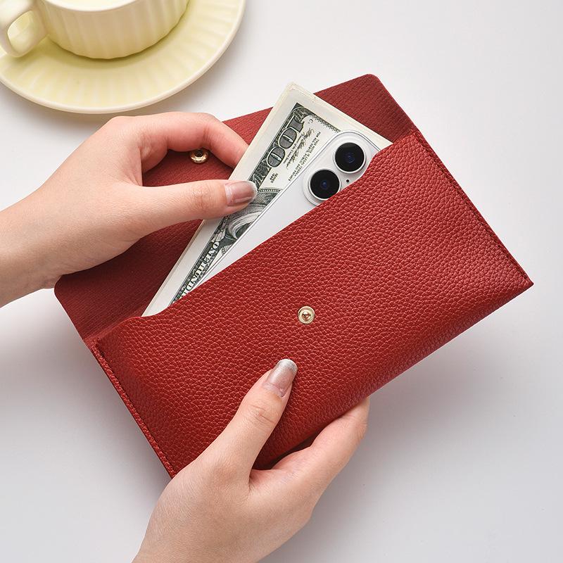 Unisex Long Wallet & Clutch: Large Capacity, Multifunctional Design with Zipper & Buckle