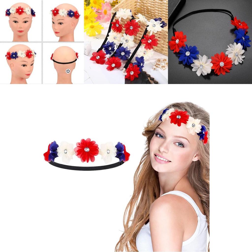 Lebensechter patriotischer Kranz-Stirnband für Unabhängigkeitstagsfeier