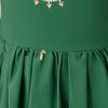 Dark Green Long Sleeve Princess Dress - Middle Eastern Muslim Holiday Attire
