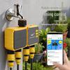 Solarbetriebener intelligenter WiFi-Tropfbewässerungs-Timer: 4-Wege Automatisches Blumenbewässerungssystem