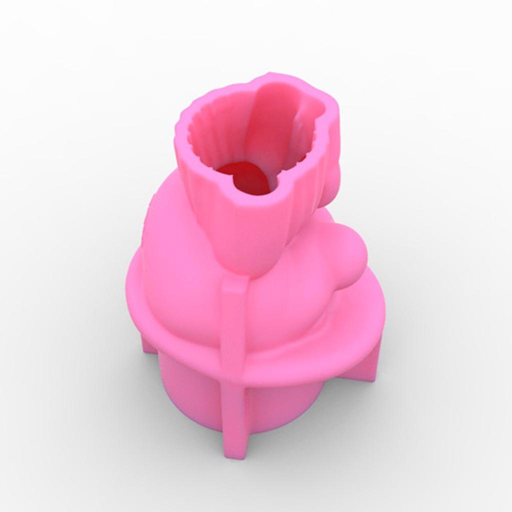 Симпатичная девушка Цветок Горшок Силиконовая смола Плесень Эпоксидная ...