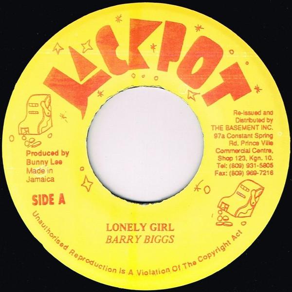 

7inch Record BARRY BIGGS Lonely Girl NONE Jackpot Jamaica Reggae Ska Dub Used
