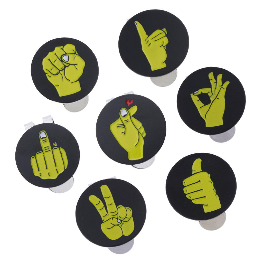 Golf Clip with Removable Ball Marker, Attaches Easily to Hats