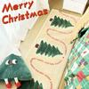 Xmas Faux Cashmere Kitchen Carpet Christmas Tree Bedside Rugs Anti Slip Door Bath Mat Gingerbread Man Floor Mat Navidad Decor
