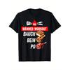 Funny BBQ Graphic Men'S T-Shirt - "Mann-Worout Bacon Beef Po" Design, Black Casual Summer Tee, Medium Stretch, Short Sleeve, Round Neck, Perfect for