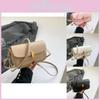 Trendy Street Style Pu Shoulder Bag Chain Stitching Retro Flap Mini Square Bag