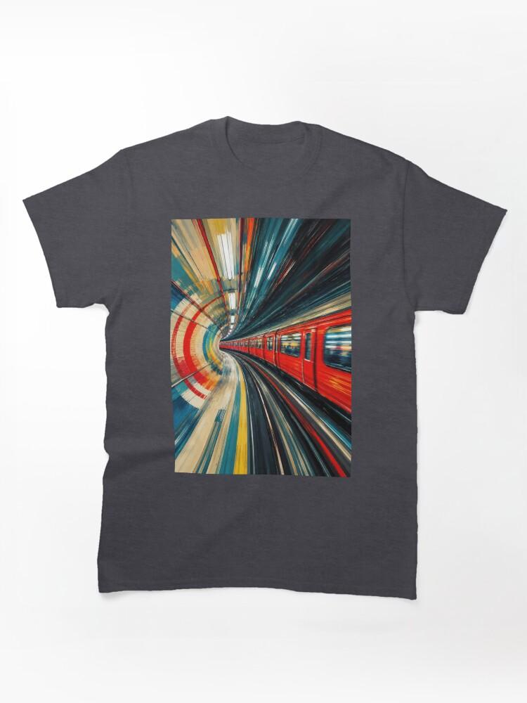 Metro Speeding Though: A London Subway Train #3 Classic T-Shirt