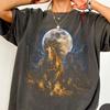 Wild Horses Comfort Colors® T-Shirt, Vintage Desert Moon Graphic Tee, Retro Western Horse Lover Shirt