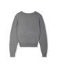 Nodeuyuumeon Basic Crew Neck Knit [Dark Gray]
