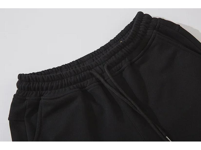 Funktionelle, einfarbige Unisex-Sport-Jogginghose mit Reißverschlusstaschen