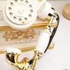 Vintage Europejska Telefon z Tarcza Obrotową Pudełko Muzyczne do Barów i Kawiarni