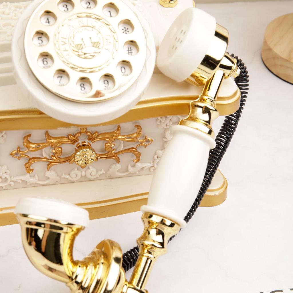 Vintage Europejska Telefon z Tarcza Obrotową Pudełko Muzyczne do Barów i Kawiarni