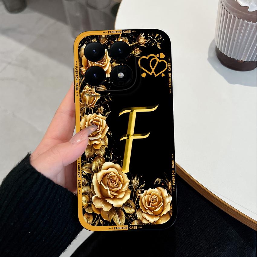 For Xiaomi 15T 14T 12T 17 15 14 13 Pro Lite 12X Phone Case Creative Letters Pattern Soft Matte Silicone Anti Slip Back Cover For Xiaomi Bumper Housing