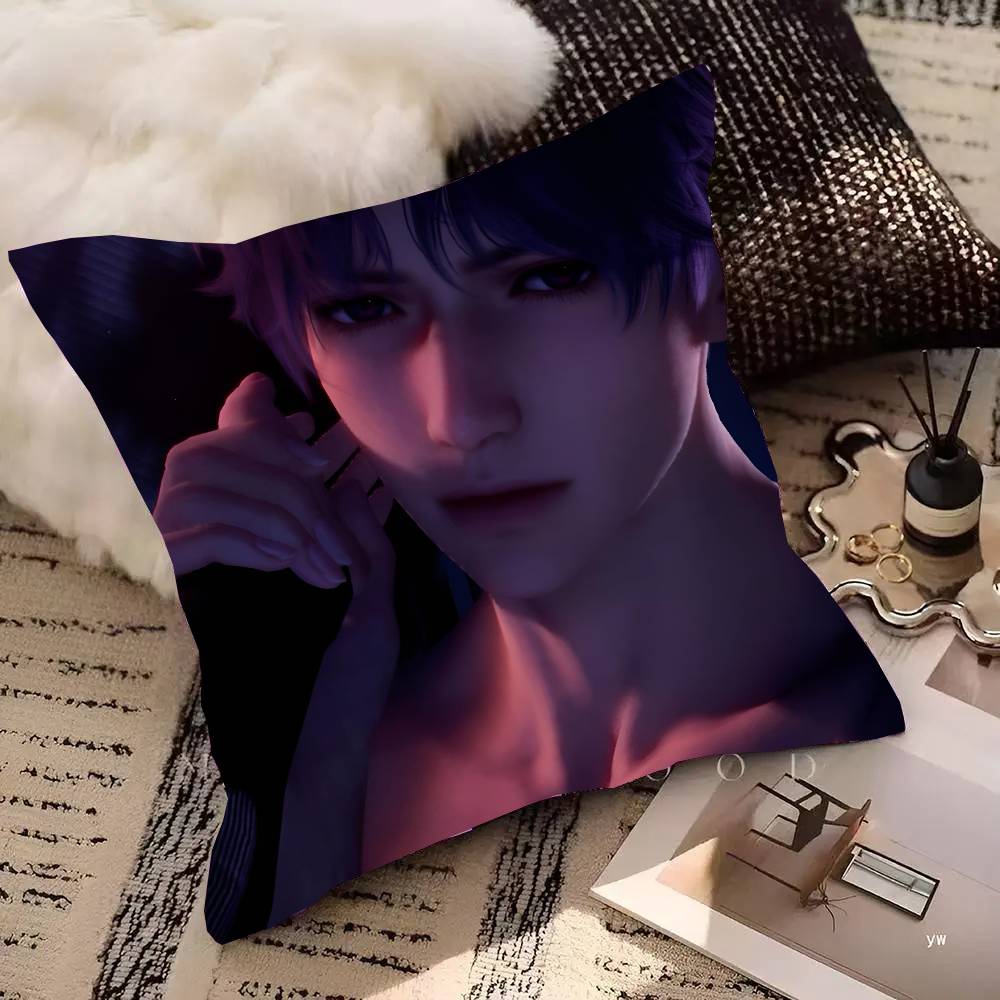 Game Love And Deepspace Rafayel Pillow Case Square Pillow Bedroom Sofa Leisure Comfort Cushion Car Living Room Home Decoration