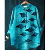 Summer Women's Loose Printed Round Neck Casual Plus Size Women's Long Sleeve T-shirt