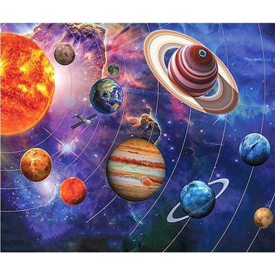 Peinture diamant thème planète de dessin animé, broderie complète 5D à faire soi-même, mosaïque, point de croix, décoration d'intérieur, cadeau fait à la main