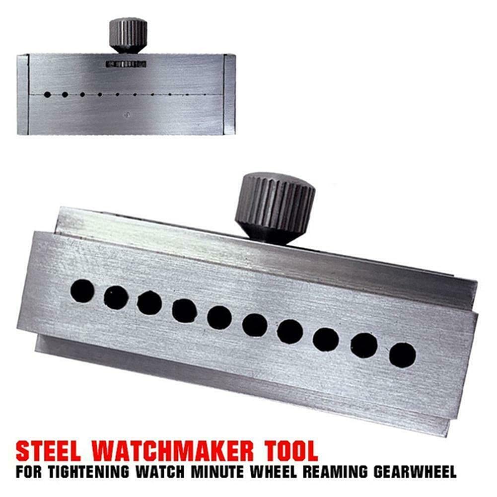 Instrument de întreținere a ceasurilor Diametru orificiu pentru cârligul de tragere al roții de minute Angrenaj de ceas Instrument de strângere a roții de minute Instrument de contracție a clapetei de strângere 0,4 mm-1,5 mm