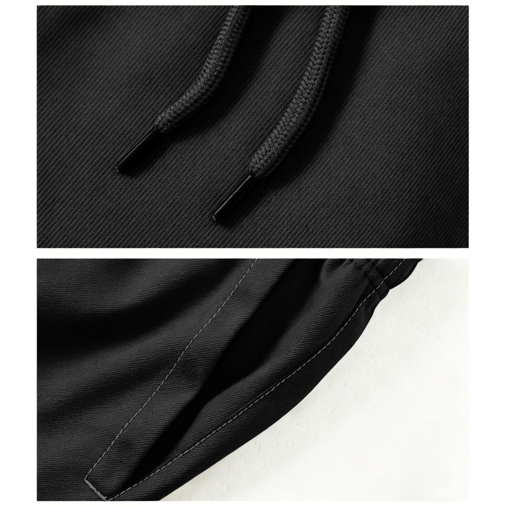 Men Casual Loose Fit Multi Pocket Cargo Shorts Elastic Waistband Drawstring Adjustable Outdoor Workwear Bottoms
