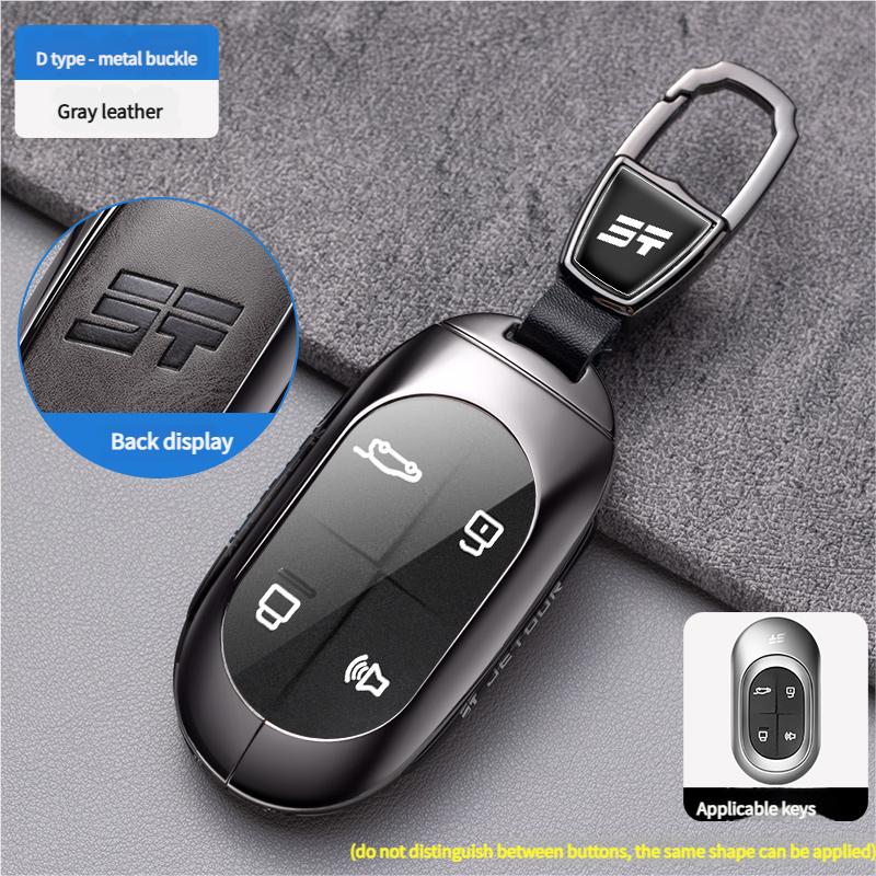 Pour Chery JETOUR X70PRO X90PLUS Mountain Sea L7 Housse de Protection Porte-Clés de Voiture Boîtier Métallique Convient