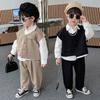 Boys' Spring/Autumn Set: Handsome Top + Pants Set