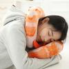 U Neckpillow Simulated Shrimp Poop Head Set Simulated Shrimp Plush Peeled Prawns Plush Toys  Girl
