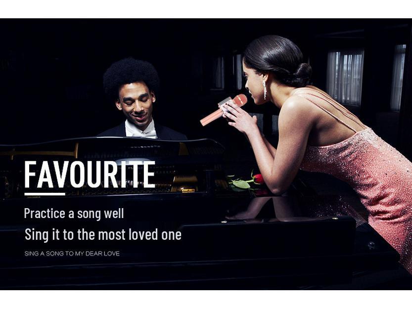 WS858 Bluetooth Karaoke Microphone for Children - Wireless Singing Mic with Speaker and Condenser features