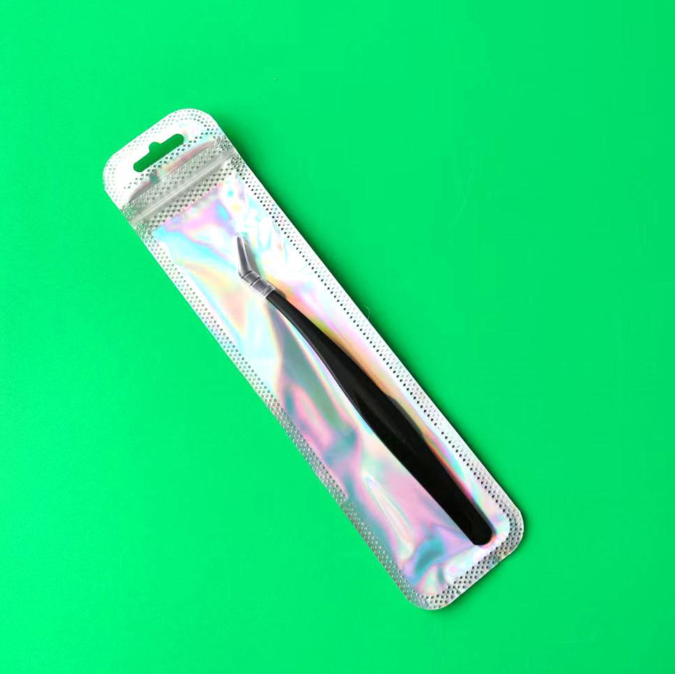 Non-stick Coating Eyelash Curler with Golden Feather Tweezers - Beauty Tool for False Eyelashes